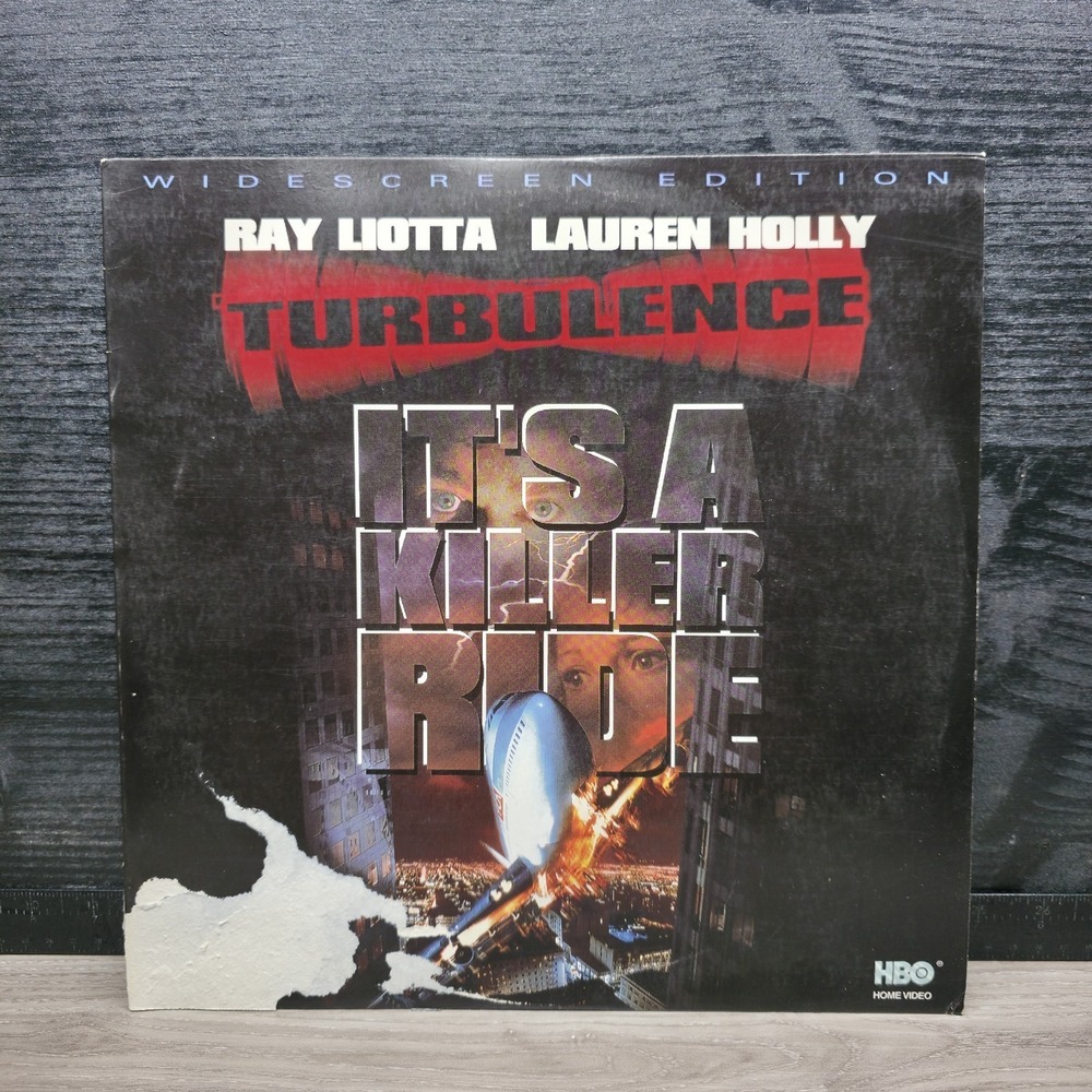 Turbulence Laserdisc Widescreen Edition Ray Liotta Lauren Holly 1997 HBO Video‎